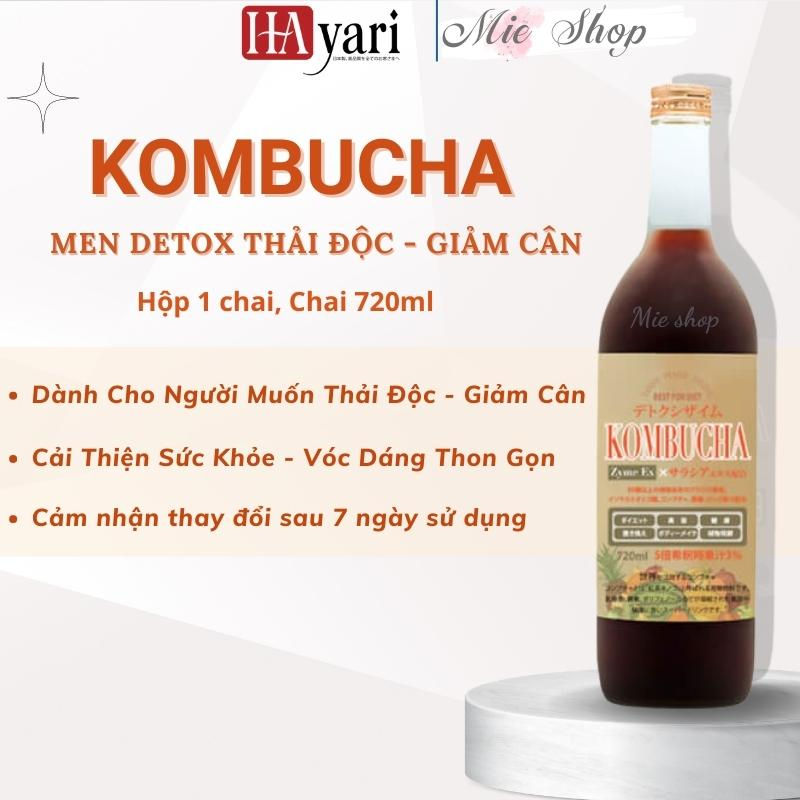Detox Kombucha Zyme EX 720ml – Men thải độc , giảm mỡ nội tạng, đốt cháy chất béo, giúp tăng cường sức đề kháng,mieshop,