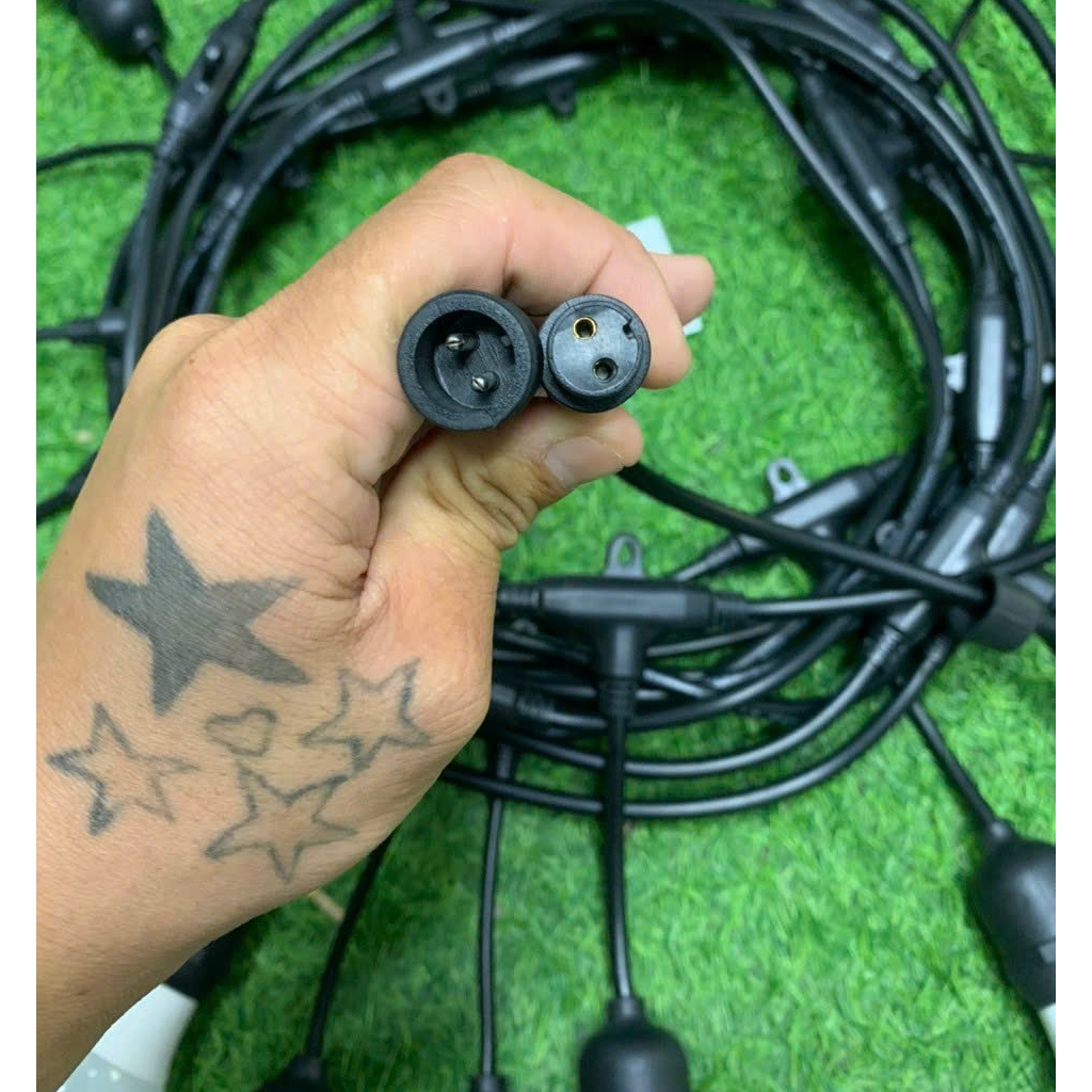 Dây Đui Đèn Ngoài Trời Chống Nước 5m10 Bóng/ 10m 20 Bóng, Dây Đèn Trang Trí Quán Cà Phê/Sân Vườn