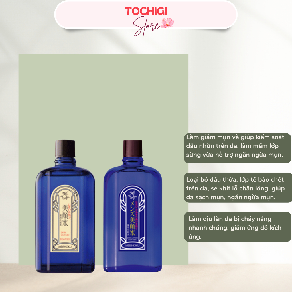 Lotion ngừa mụn Meishoku Bigansui Nhật Bản 90ml