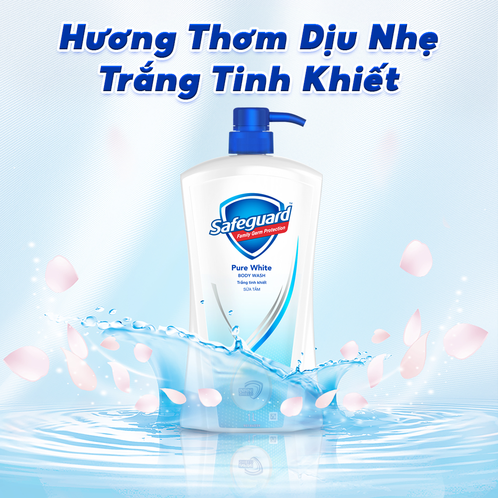 Sữa Tắm SAFEGUARD Sạch 99.9% Vi Khuẩn & Dịu Nhẹ Cho Da Túi 620ml Trắng Tinh Khiết/Hoa Hồng Lô Hội/Chanh Tươi Mát