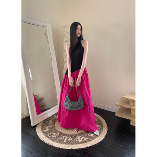 đầm dài phối màu đuôi cá xoè koreastyle