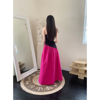 đầm dài phối màu đuôi cá xoè koreastyle