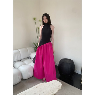 đầm dài phối màu đuôi cá xoè koreastyle
