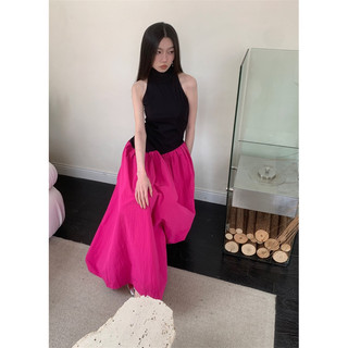 đầm dài phối màu đuôi cá xoè koreastyle