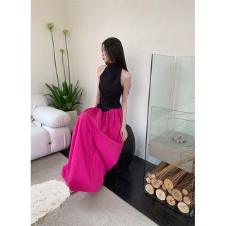 đầm dài phối màu đuôi cá xoè koreastyle