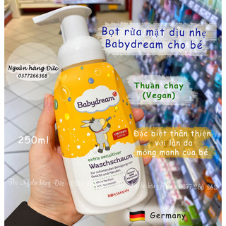 Sữa rửa mặt tạo bọt cho trẻ em Thuần chay Đức Babydream kiêm rửa tay diệt khuẩn cho bé Babydreams Vegan - Nguồn hàng Đức