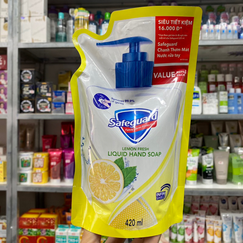 Túi Nước Rửa Tay Diệt Khuẩn SAFEGUARD túi