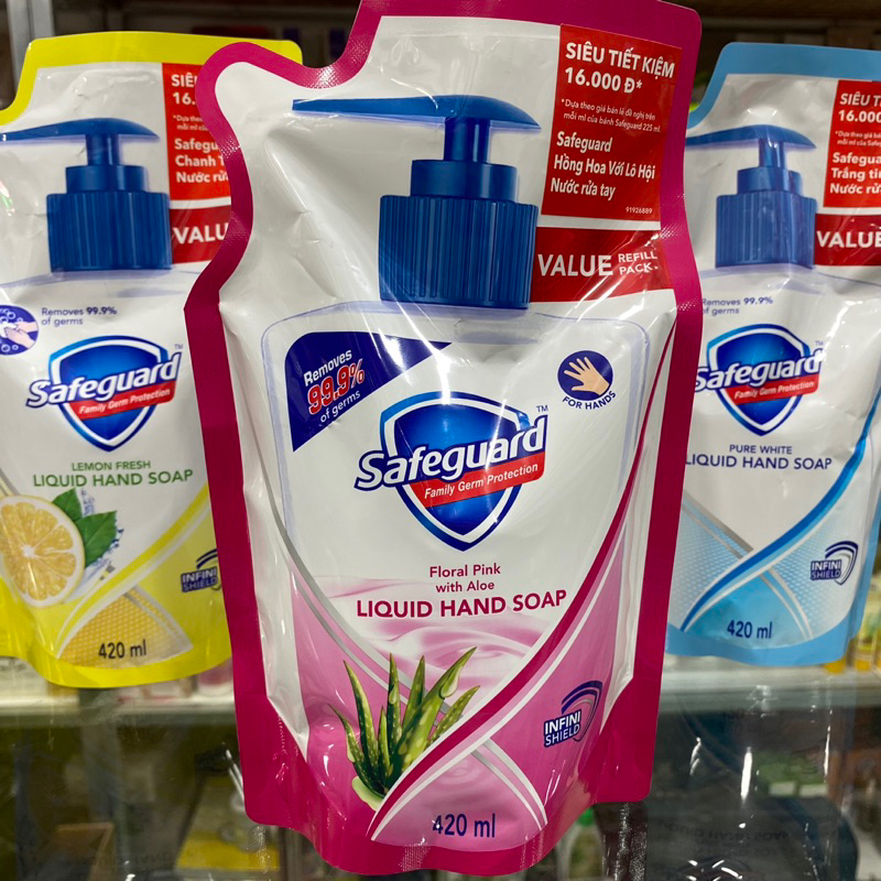 Túi Nước Rửa Tay Diệt Khuẩn SAFEGUARD túi