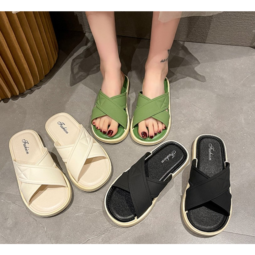 DÉP BÁNH MÌ, DÉP ĐÔI NAM NỮ, dép nam nữ thời trang, dép hai quai chéo mềm êm chân, màu sắc trẻ trung