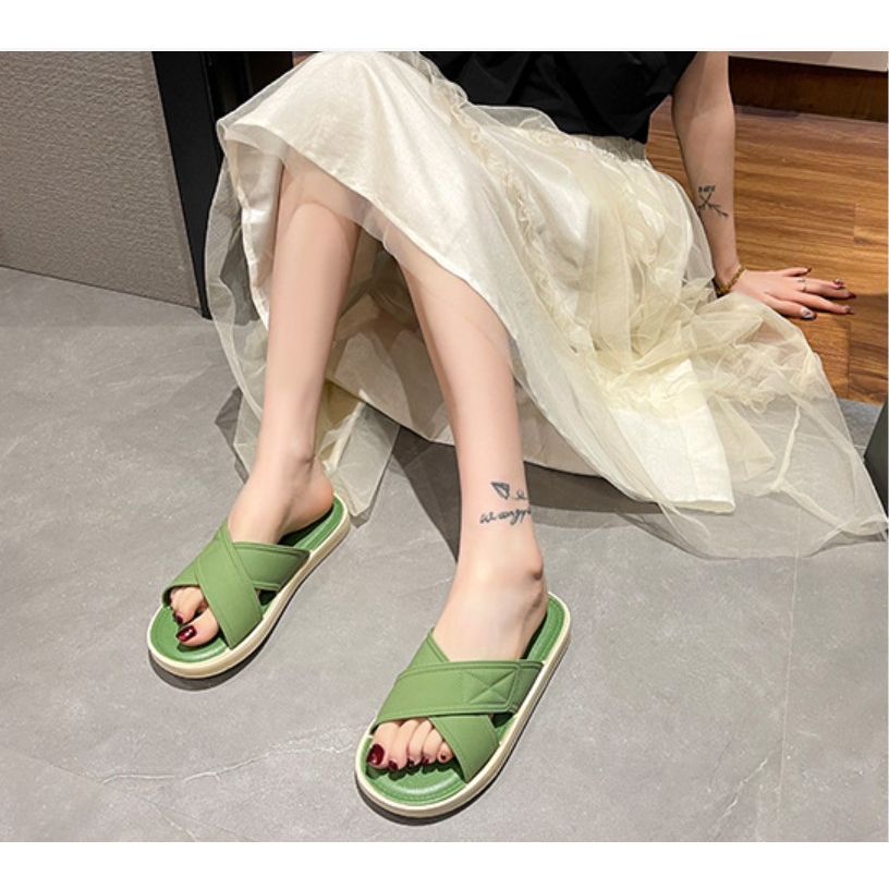 DÉP BÁNH MÌ, DÉP ĐÔI NAM NỮ, dép nam nữ thời trang, dép hai quai chéo mềm êm chân, màu sắc trẻ trung