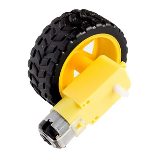 Động cơ giảm tốc bánh xe vàng chế xe, robot…