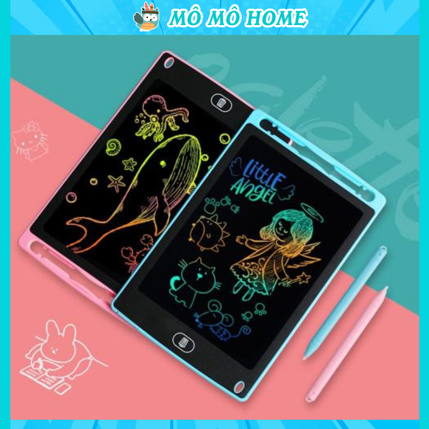 Bảng vẽ tự xóa điện tử LCD nâng cấp màn hình đa sắc đồ họa đẹp kèm bút - Mô Mô Home
