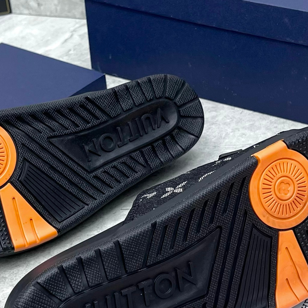 Dép quai LV nam, Dép nam LV thêu logo cực chất siêu hot trend 2023 Full box