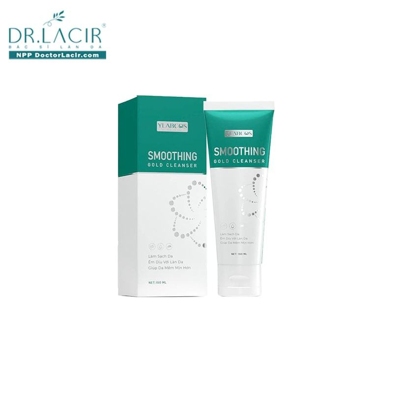 Sữa rửa mặt vàng Dr Lacir - Sữa rửa mặt Smoothing Gold Cleanser Dr Lacir chai 150ml