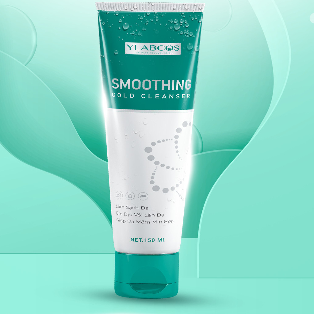 Sữa rửa mặt vàng Dr Lacir - Sữa rửa mặt Smoothing Gold Cleanser Dr Lacir chai 150ml