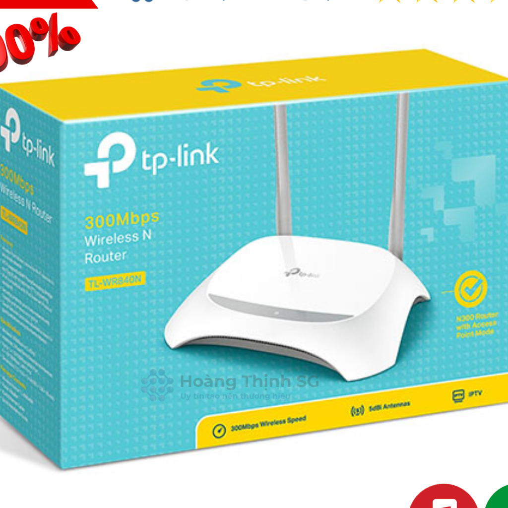 Bộ Phát Wifi TP-Link TL-WR840N Chuẩn N 300Mbps - chính hãng bảo hành 12 tháng