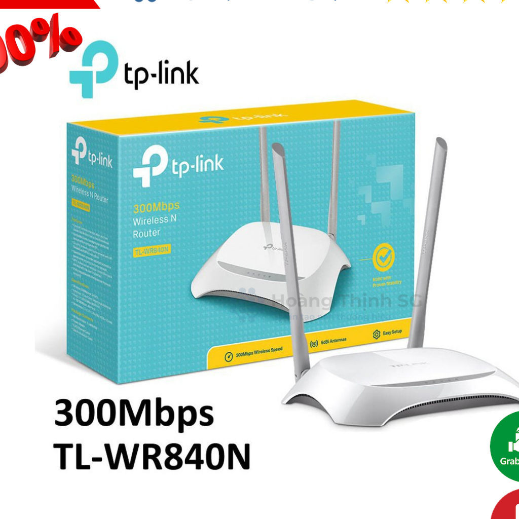 Bộ Phát Wifi TP-Link TL-WR840N Chuẩn N 300Mbps - chính hãng bảo hành 12 tháng