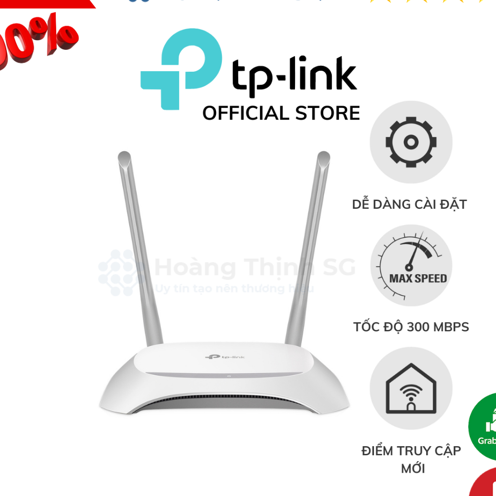 Bộ Phát Wifi TP-Link TL-WR840N Chuẩn N 300Mbps - chính hãng bảo hành 12 tháng