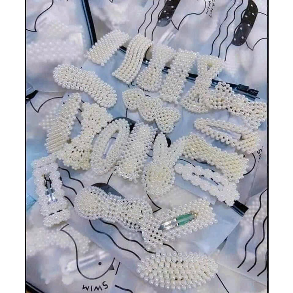 Sét cặp tóc ngọc trai 20c