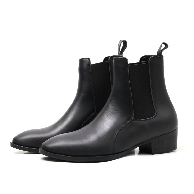 Giày Chelsea Boot Da Bò Cao Cấp SL1146 Đế Cao 5cm StarLord High Heel Chelsea Boots