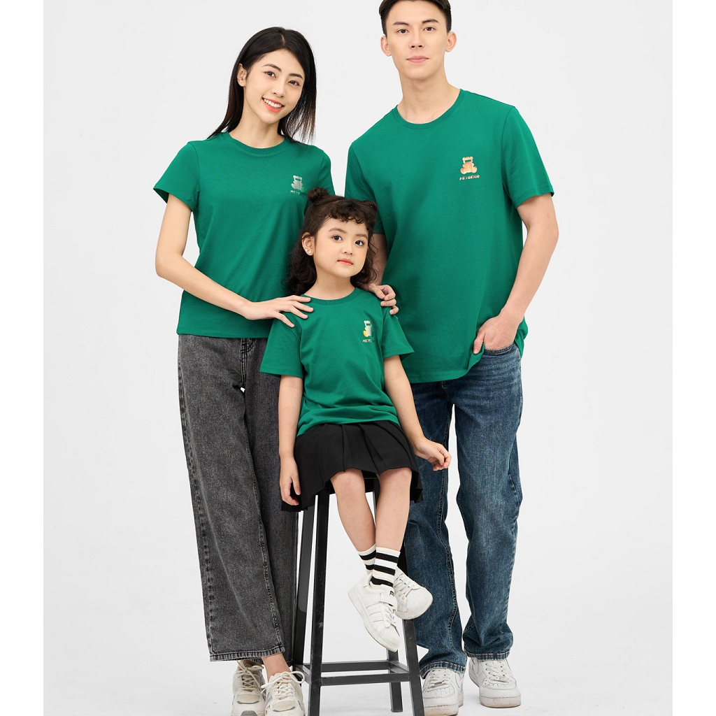 Áo phông nam YODY áo thun cổ tròn cộc tay in gấu chất liệu cotton co giãn thoáng mát - TSM6089