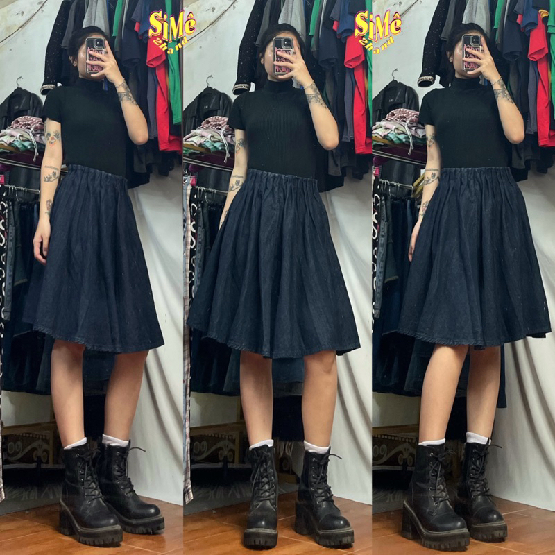 Chân váy Jean vintage 2hand