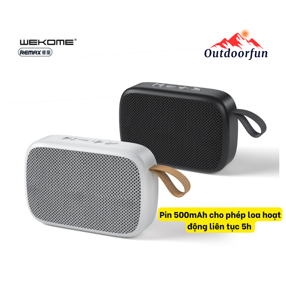 Loa Bluetooth 5W - REMAX/WEKOME D20- Công suất và chất âm tốt - Phù hợp dùng cho các hoạt động ngoài trời.