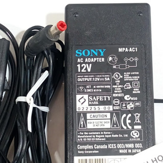 Adapter DC 12V - 5A  (Đầu cắm 5.5mm x 2.1mm) (ZIN)