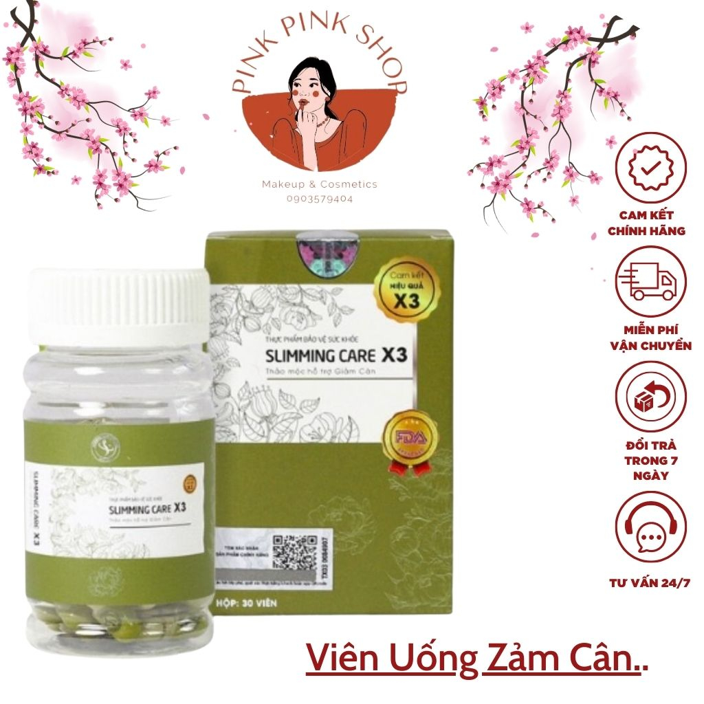 Viên Uống Giảm Cân Slimming Care X3 Loại 30V và 15V