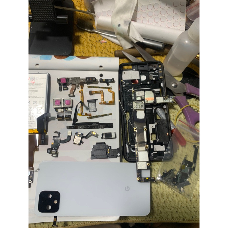 pixel 4/pin/cáp chân sạc/cam sau/cam trước/loa trong/loa ngoài/khay sim/