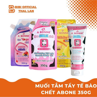 Muối Tắm Sữa Bò Abonne 350g Thái Lan Thơm Hương Sữa Tươi, Tẩy Tế Bào Chết Body Và Da Mặt