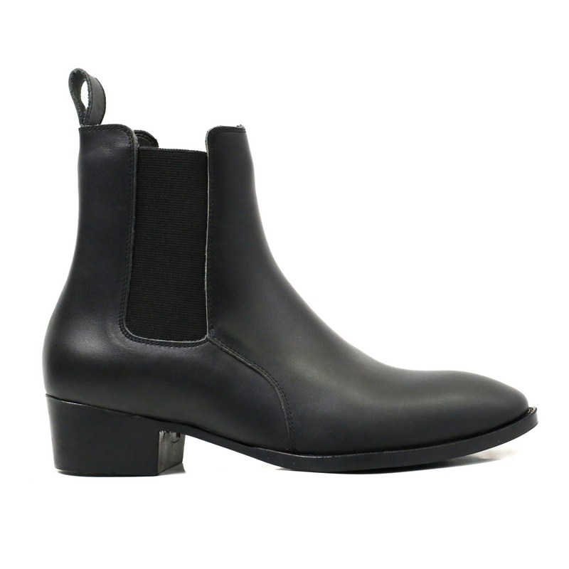 Giày Chelsea Boot Da Bò Cao Cấp SL1146 Đế Cao 5cm StarLord High Heel Chelsea Boots