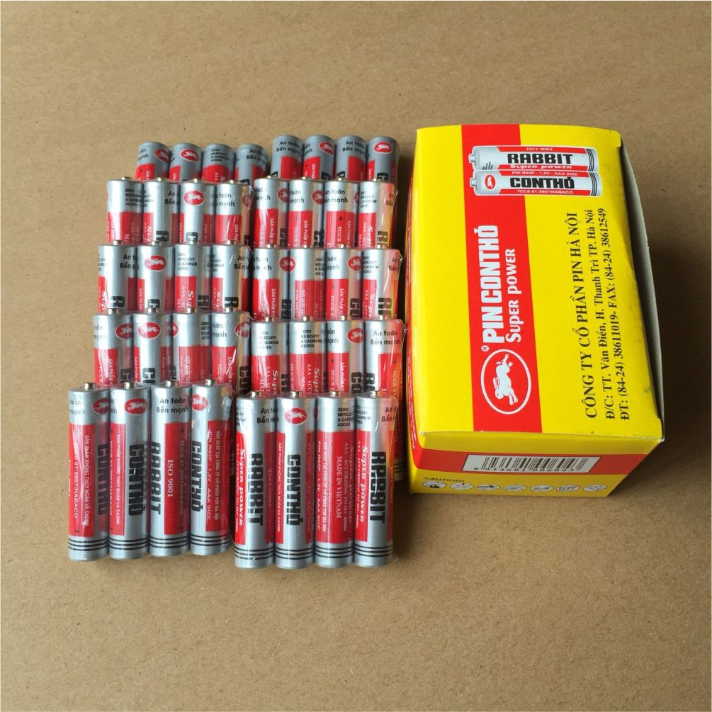10 Viên Pin AAA Con Thỏ 1.5V