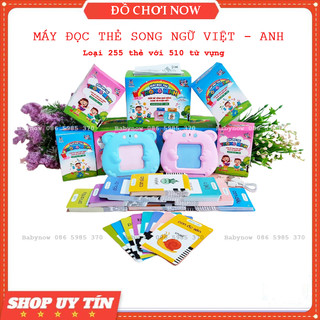 Máy Đọc Thẻ Flashcard Song ngữ Việt Anh 510 Từ Vựng, Kèm Dây Sạc Pin