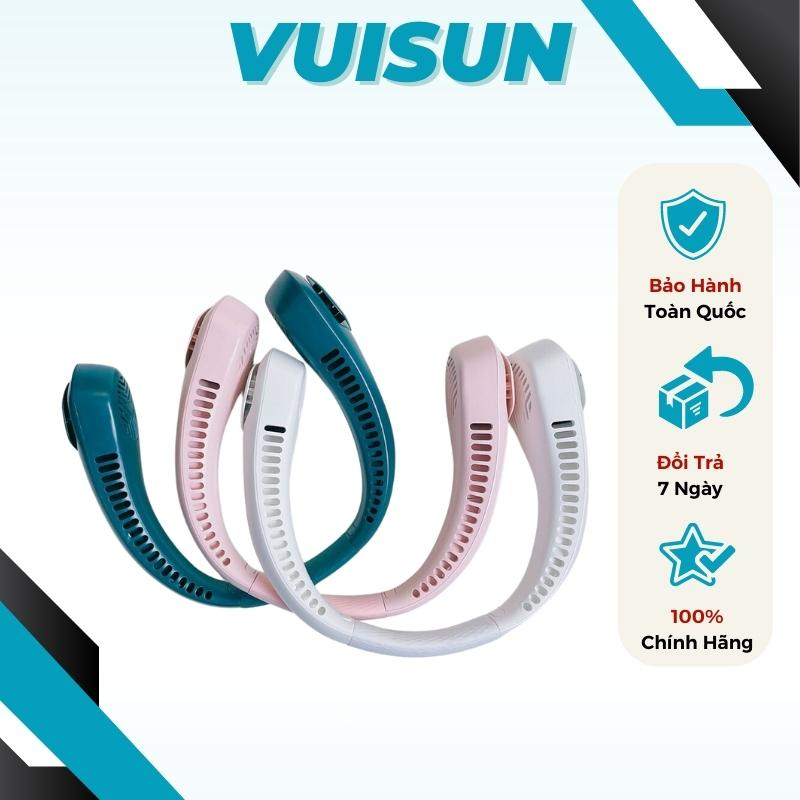 Quạt Đeo Cổ Không Dây Mini Cao cấp Làm Mát Nhanh Chóng Với 3 Chế Độ Làm Mát Nhanh Tự Ý Điều Chỉnh