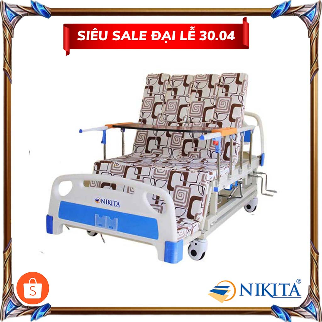 Giường y tế đa chức năng - Điều khiển bằng tay quay - Chính hãng NIKITA DCN04