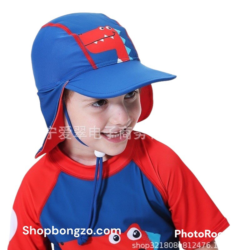 Mũ chống nắng, đi biển che gáy và tai cho bé