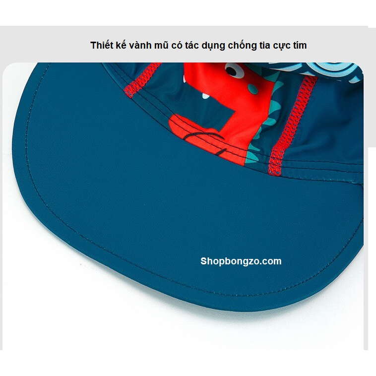 Mũ chống nắng, đi biển che gáy và tai cho bé