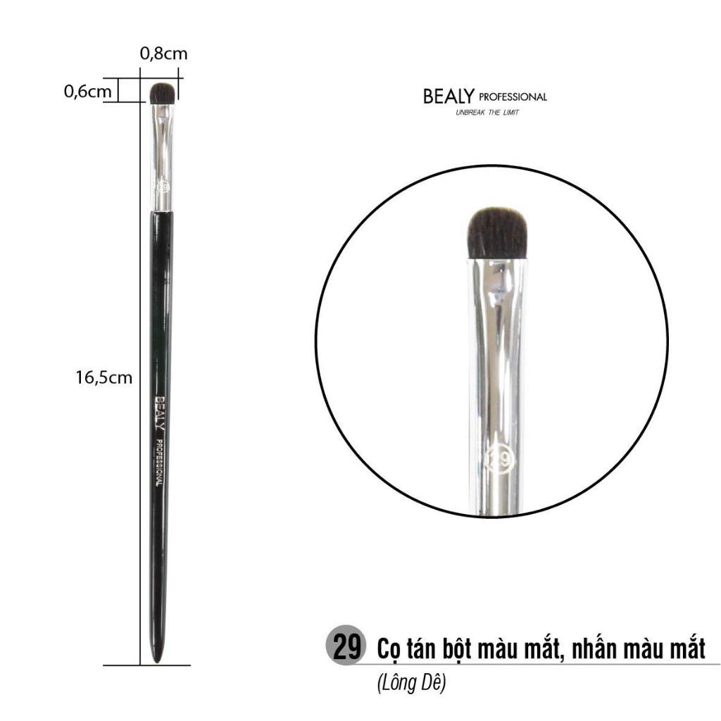 Cọ Đánh Màu Mắt/ Nhấn Hốc Mắt Bealy LT32C- NO.29