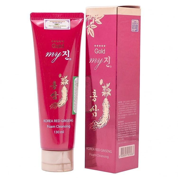 Kem Tẩy Da Chết Tế Bào Chết Sâm Đỏ Trắng Da, Xóa Thâm Mụn Nám Tàn Nhang Dabo Korea Red Ginseng Peeling Gel My Gold 130ml