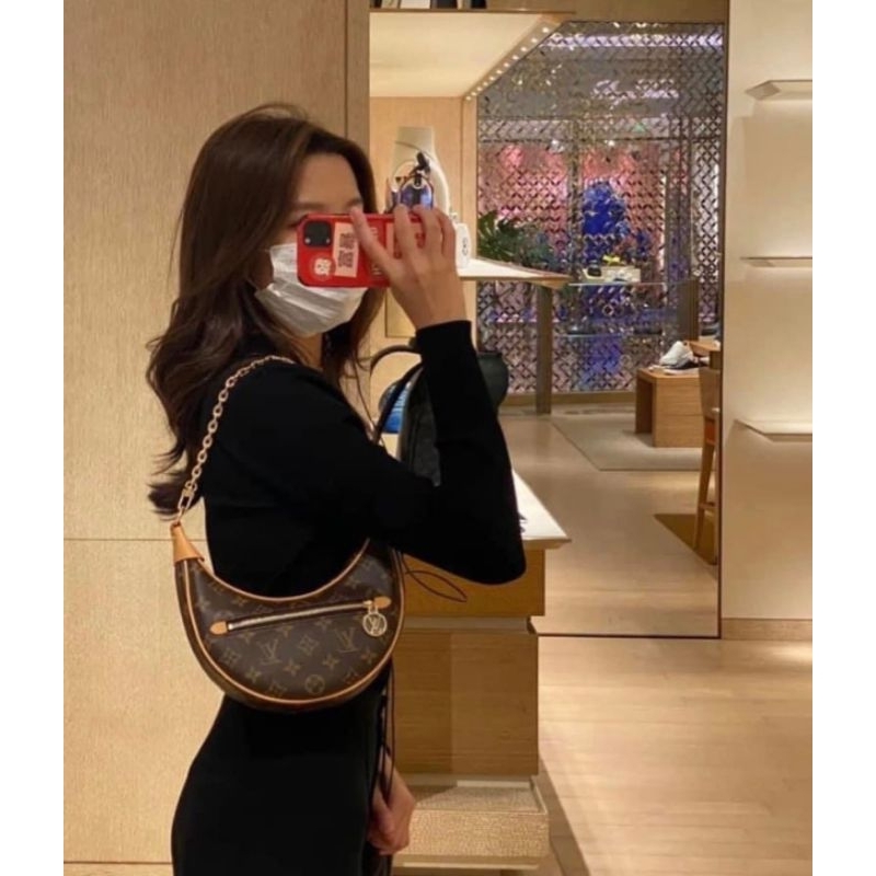 Túi 𝐿𝑉 Moon hoa nâu size 23cm fullbox new 2 box