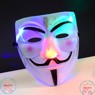Mặt nạ Hacker mặt nạ Anonymous hàng đẹp có đèn phát sáng.