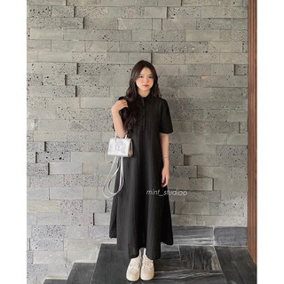 | chang tròn | đầm polo linen nổi form a bigsize
