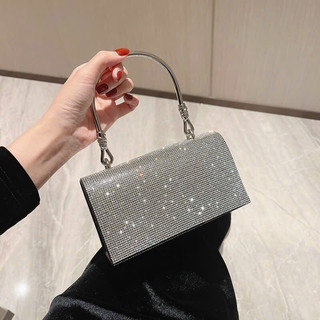 Túi xách nữ dự tiệc đính đá, ví, clutch nữ dự tiệc gắn đá sang trọng nữ