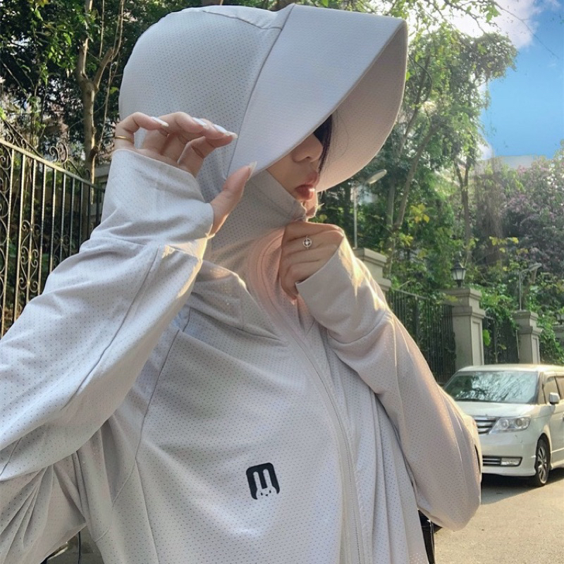 Áo chống nắng dáng rộng hình thỏ, form dáng unisex dễ mặc, vải thoáng mát, an toàn cho làn da
