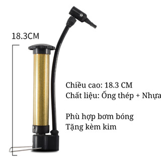 Bơm bóng mini cầm tay (tặng kim bơm)