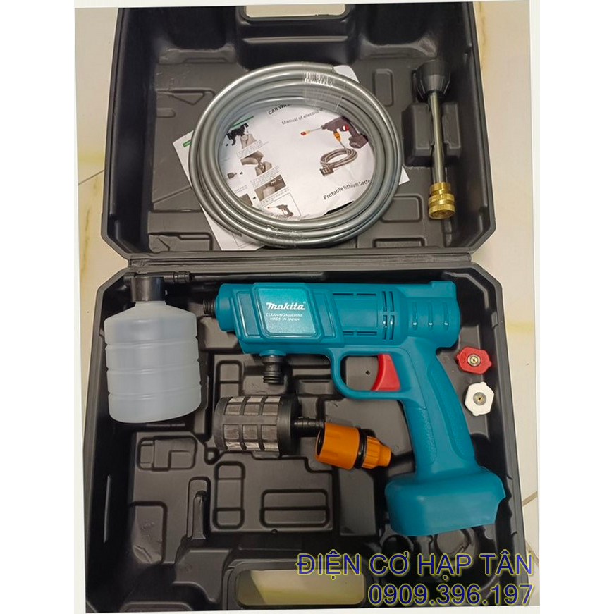 MÁY RỬA XE PIN MAKITA 220V - MÁY RỬA XE GIA ĐÌNH - MÁY XỊT TƯỚI HOA  , PHUN THUỐC