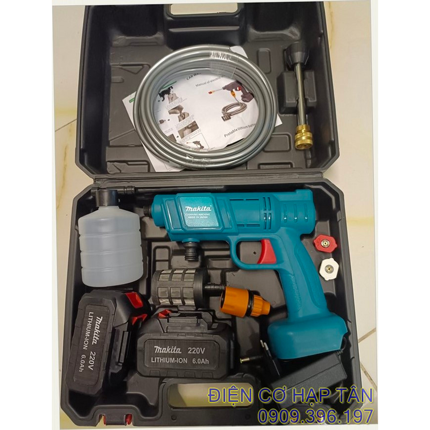 MÁY RỬA XE PIN MAKITA 220V - MÁY RỬA XE GIA ĐÌNH - MÁY XỊT TƯỚI HOA  , PHUN THUỐC