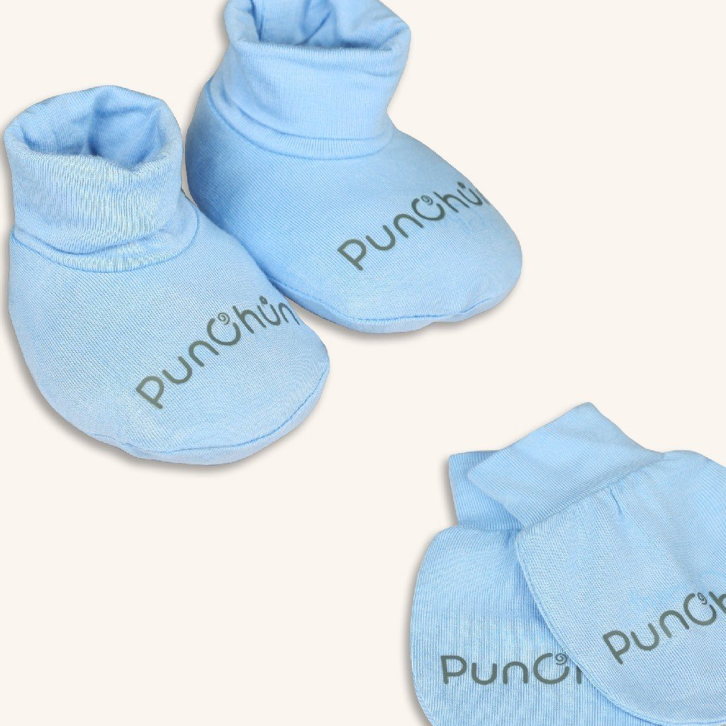 Punchun Set bao tay bao chân cho bé sơ sinh SS2023