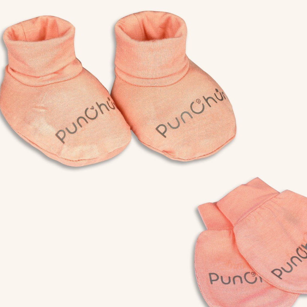 Punchun Set bao tay bao chân cho bé sơ sinh SS2023